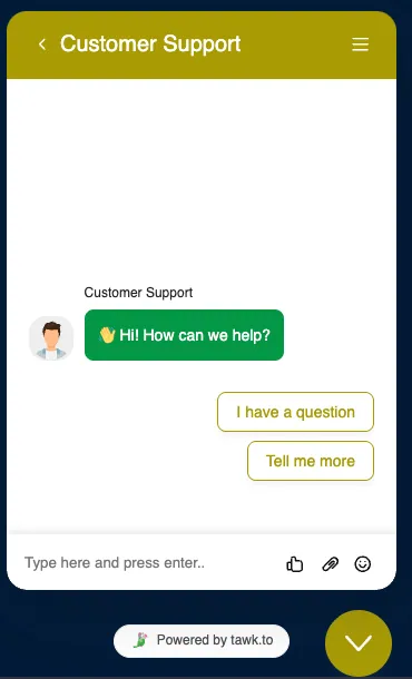 Vamos Bet customer support chat window