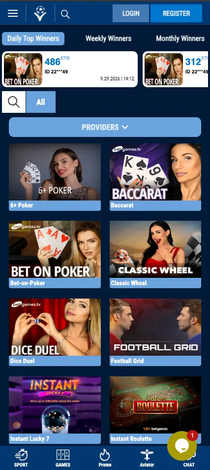 Live casino tables on the Vamos Bet mobile site